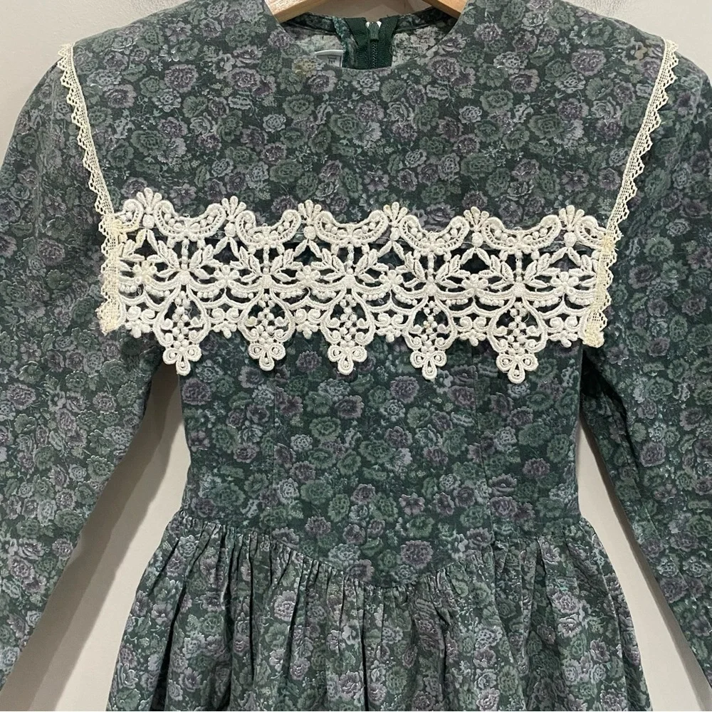 Vintage Jessica McClintock Gunne Sax Prairie Dress Cottagecore Size 7
